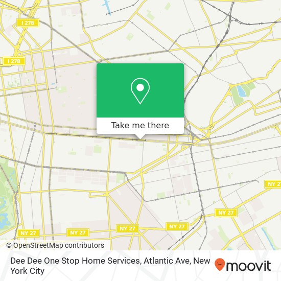 Mapa de Dee Dee One Stop Home Services, Atlantic Ave