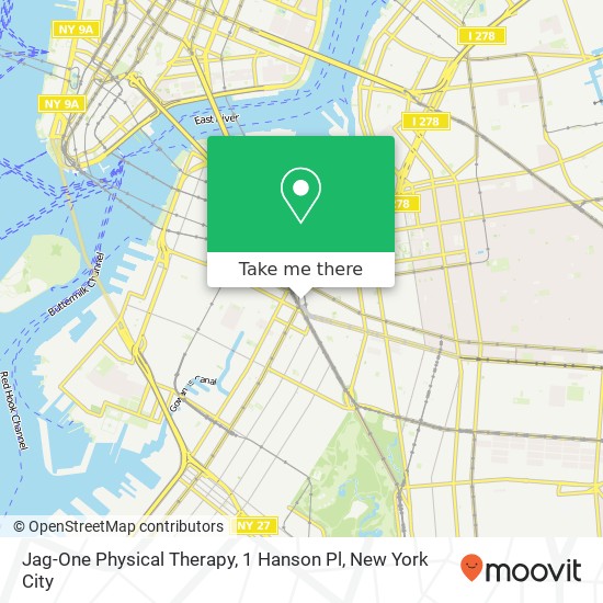 Jag-One Physical Therapy, 1 Hanson Pl map