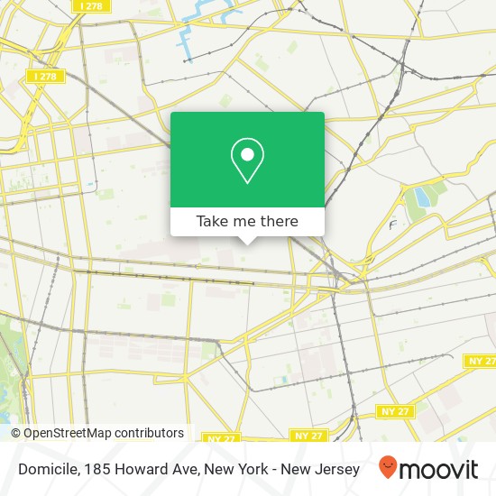 Mapa de Domicile, 185 Howard Ave