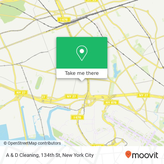 Mapa de A & D Cleaning, 134th St