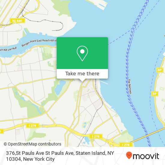 Mapa de 376,St Pauls Ave St Pauls Ave, Staten Island, NY 10304