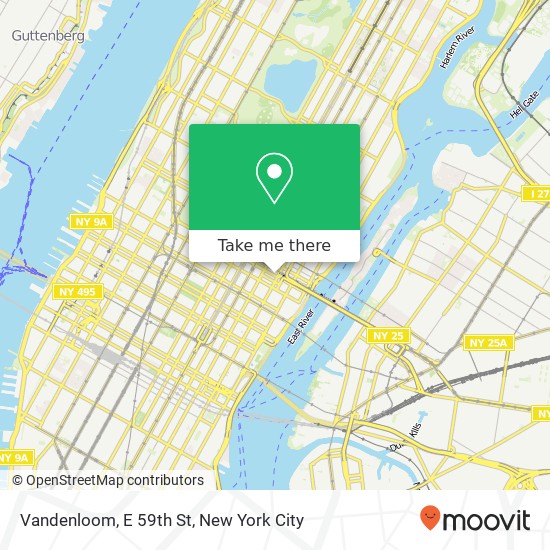 Mapa de Vandenloom, E 59th St