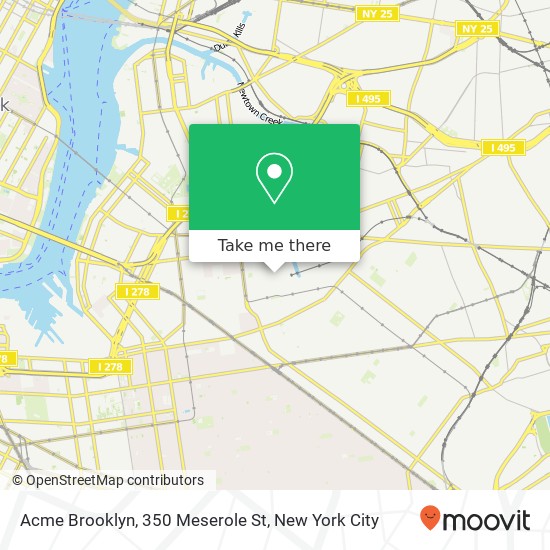 Mapa de Acme Brooklyn, 350 Meserole St