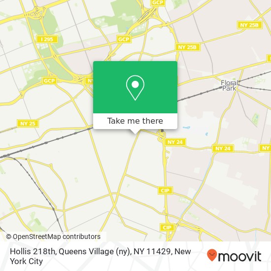 Mapa de Hollis 218th, Queens Village (ny), NY 11429