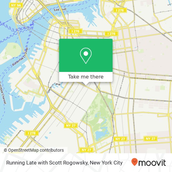 Mapa de Running Late with Scott Rogowsky