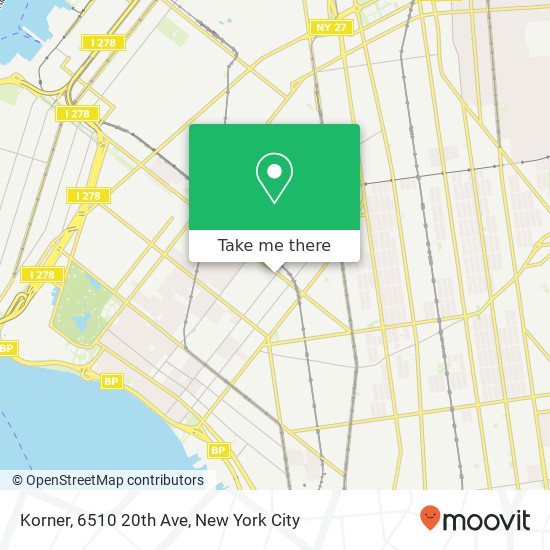 Mapa de Korner, 6510 20th Ave