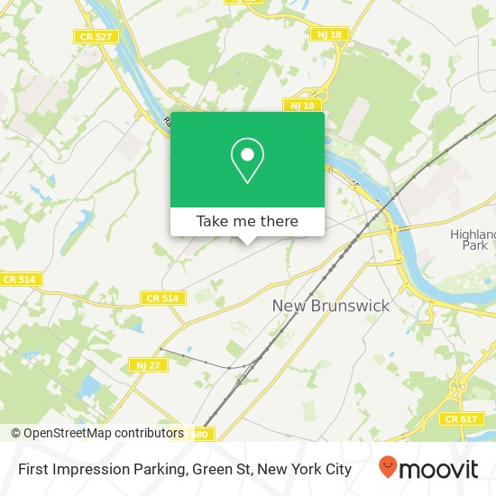 Mapa de First Impression Parking, Green St