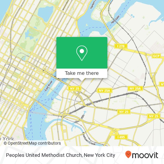 Mapa de Peoples United Methodist Church