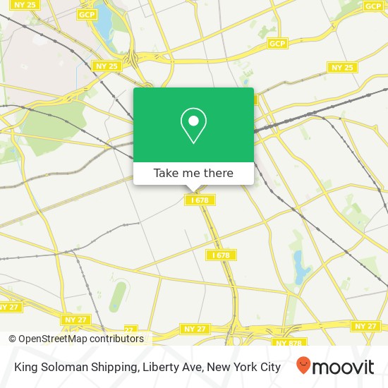 King Soloman Shipping, Liberty Ave map