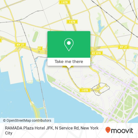 RAMADA Plaza Hotel JFK, N Service Rd map