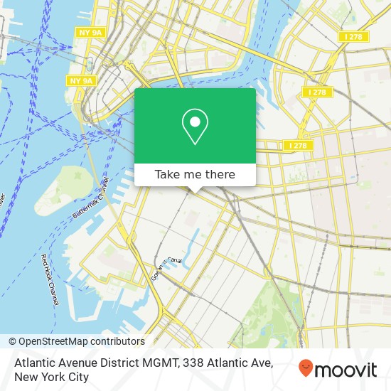 Atlantic Avenue District MGMT, 338 Atlantic Ave map