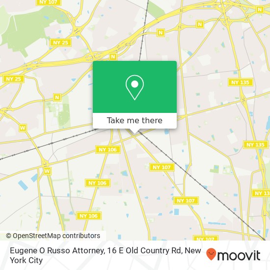Eugene O Russo Attorney, 16 E Old Country Rd map