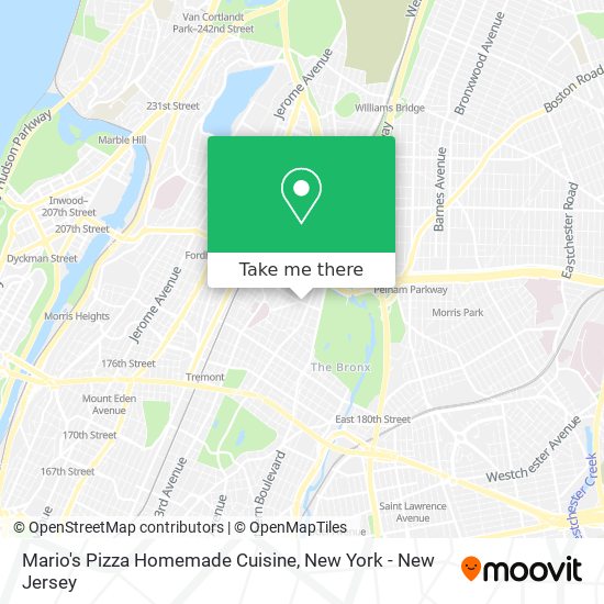 Mario's Pizza Homemade Cuisine map