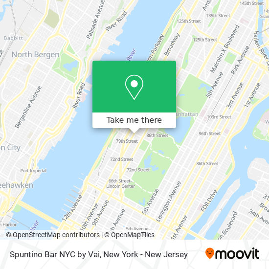 Mapa de Spuntino Bar NYC by Vai