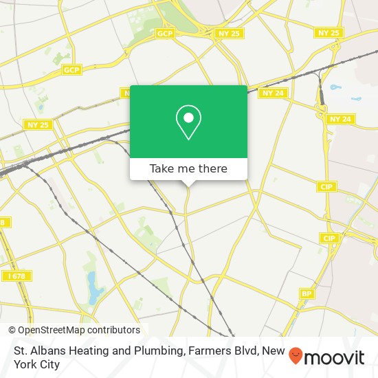 St. Albans Heating and Plumbing, Farmers Blvd map