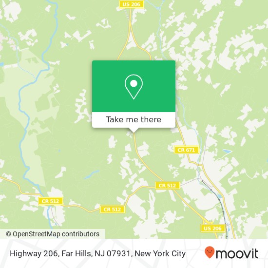 Highway 206, Far Hills, NJ 07931 map