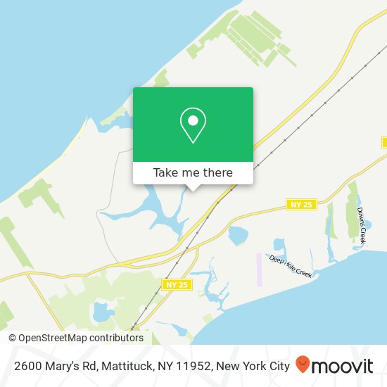 Mapa de 2600 Mary's Rd, Mattituck, NY 11952