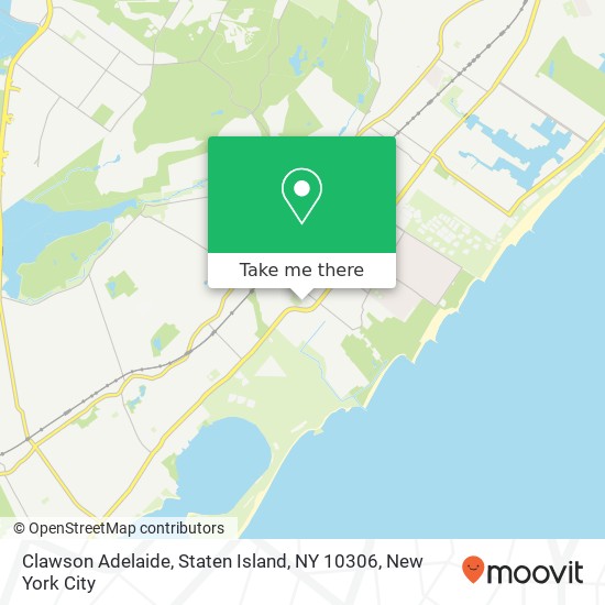 Mapa de Clawson Adelaide, Staten Island, NY 10306