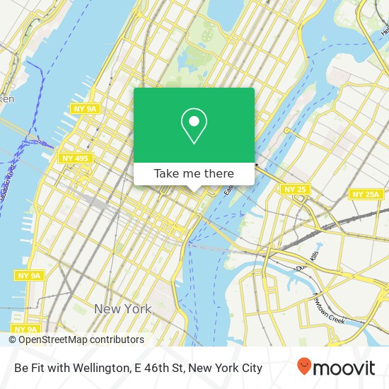 Be Fit with Wellington, E 46th St map