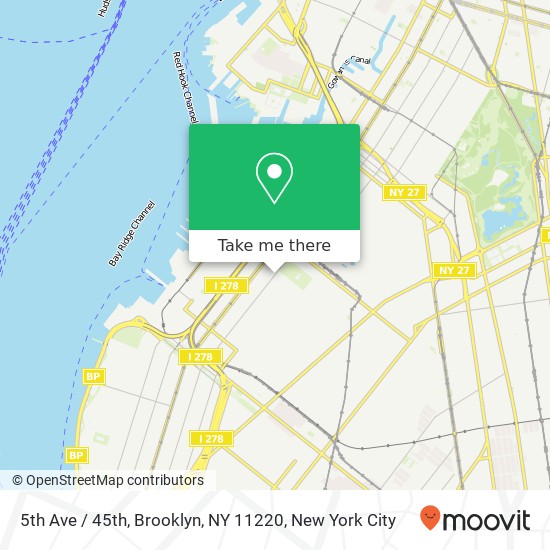 Mapa de 5th Ave / 45th, Brooklyn, NY 11220