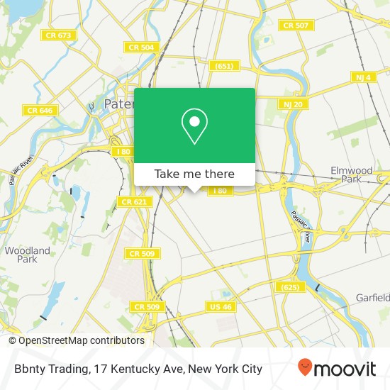 Mapa de Bbnty Trading, 17 Kentucky Ave