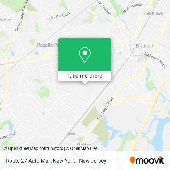 Route 27 Auto Mall map