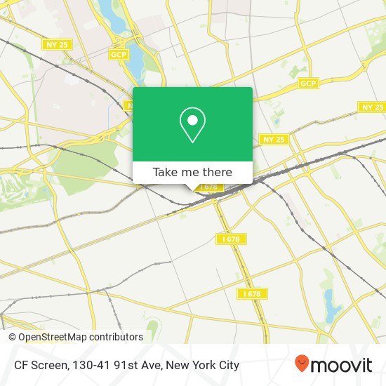 Mapa de CF Screen, 130-41 91st Ave