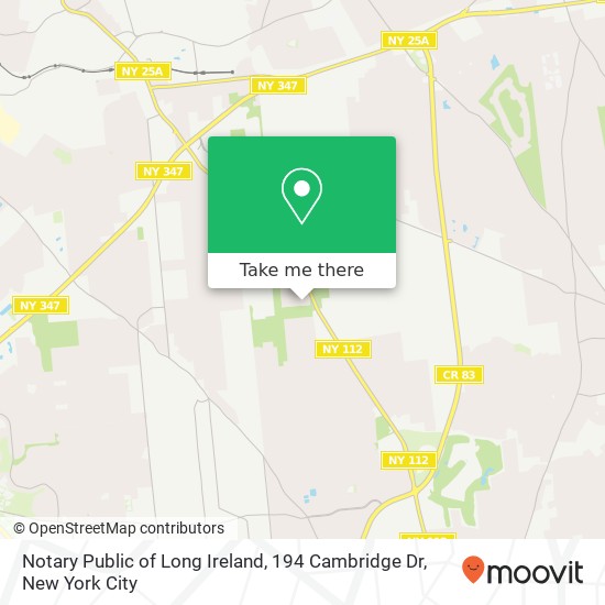 Notary Public of Long Ireland, 194 Cambridge Dr map