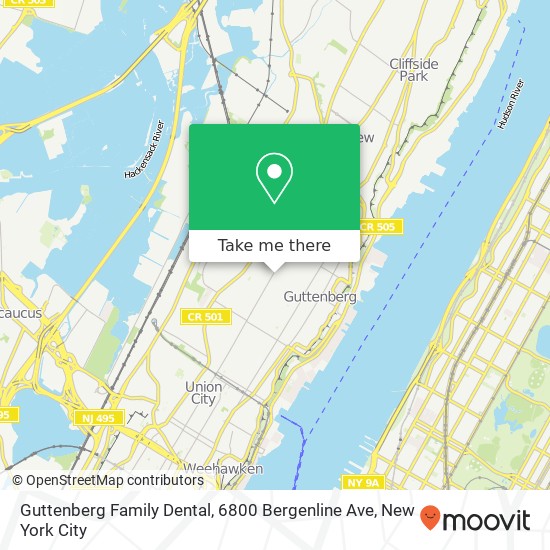 Guttenberg Family Dental, 6800 Bergenline Ave map