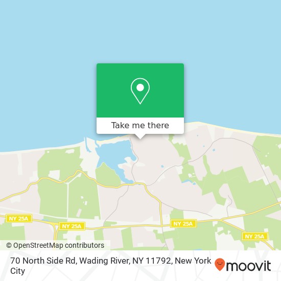 70 North Side Rd, Wading River, NY 11792 map