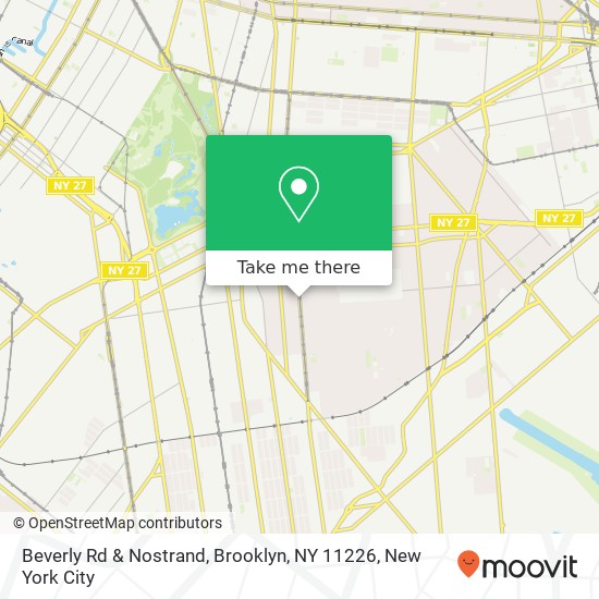 Mapa de Beverly Rd & Nostrand, Brooklyn, NY 11226