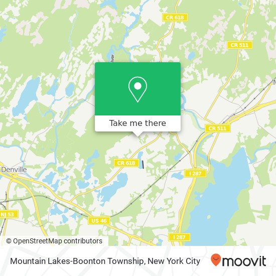 Mountain Lakes-Boonton Township map