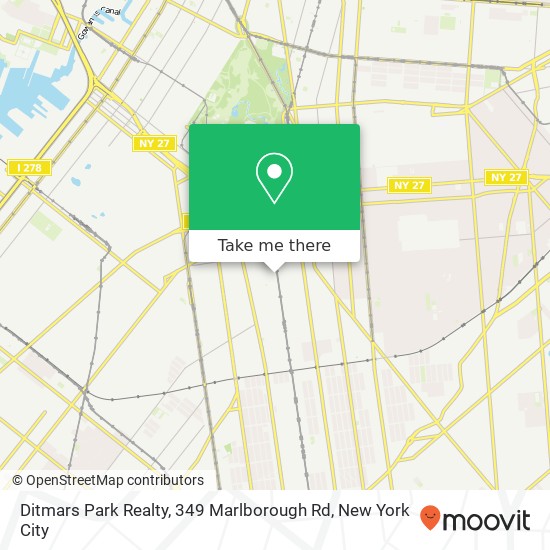 Ditmars Park Realty, 349 Marlborough Rd map