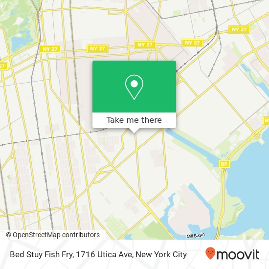 Bed Stuy Fish Fry, 1716 Utica Ave map