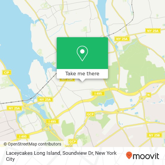 Mapa de Laceycakes Long Island, Soundview Dr