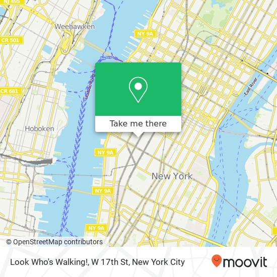 Look Who's Walking!, W 17th St map