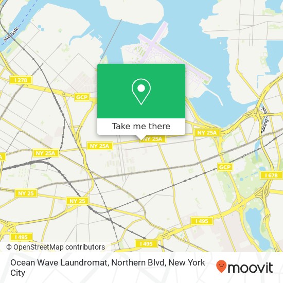 Mapa de Ocean Wave Laundromat, Northern Blvd