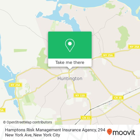 Mapa de Hamptons Risk Management Insurance Agency, 294 New York Ave