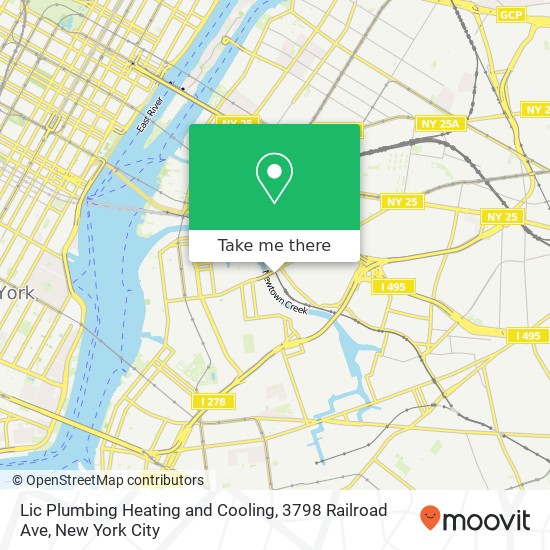 Mapa de Lic Plumbing Heating and Cooling, 3798 Railroad Ave