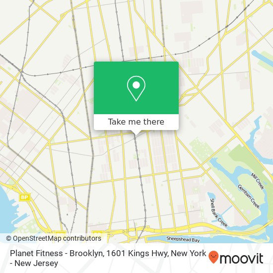 Planet Fitness - Brooklyn, 1601 Kings Hwy map