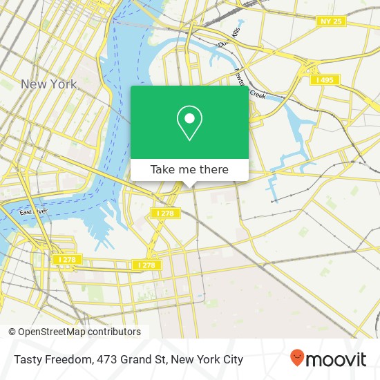 Mapa de Tasty Freedom, 473 Grand St