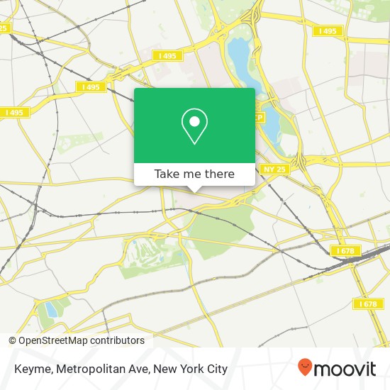 Mapa de Keyme, Metropolitan Ave