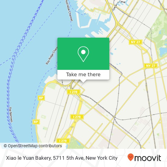 Mapa de Xiao le Yuan Bakery, 5711 5th Ave