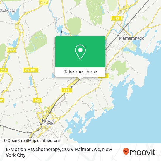Mapa de E-Motion Psychotherapy, 2039 Palmer Ave