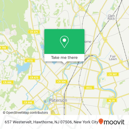 657 Westervelt, Hawthorne, NJ 07506 map