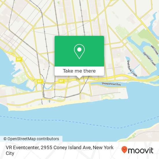 Mapa de VR Eventcenter, 2955 Coney Island Ave