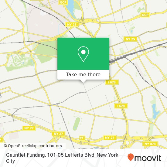 Mapa de Gauntlet Funding, 101-05 Lefferts Blvd