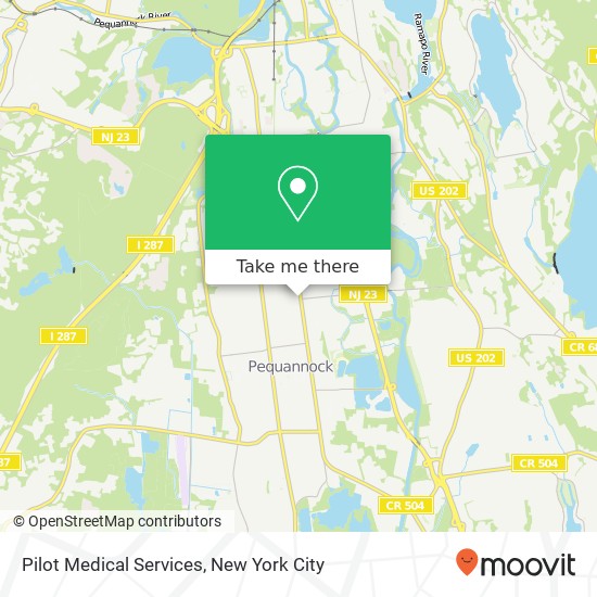 Pilot Medical Services map