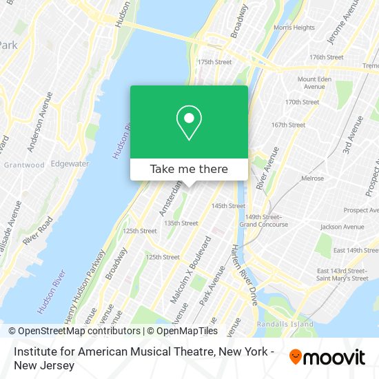 Institute for American Musical Theatre map