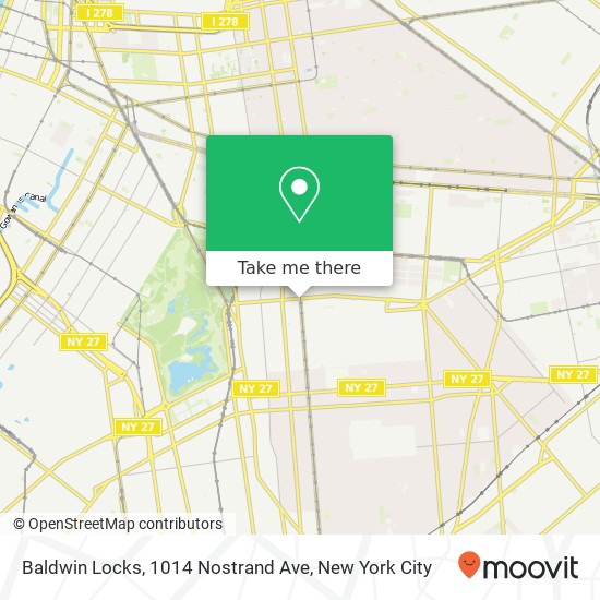 Baldwin Locks, 1014 Nostrand Ave map